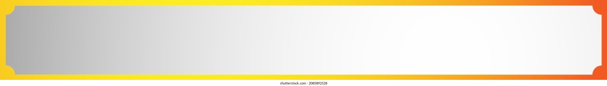 Long, oblong, wide format banner, button plaque and plaquette plate shape