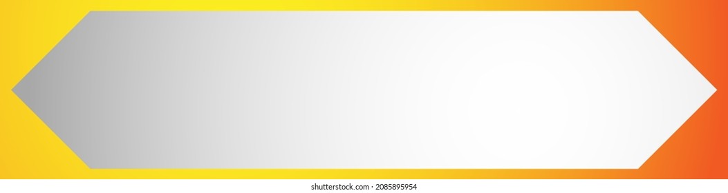 Long, oblong, wide format banner, button plaque and plaquette plate shape
