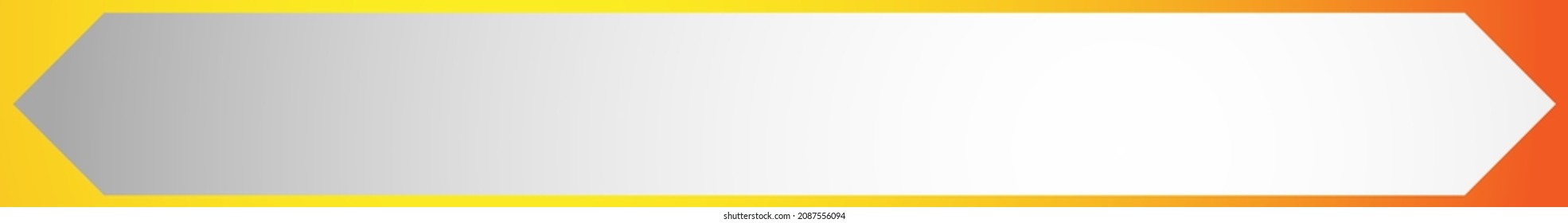Long, oblong, wide format banner, button plaque and plaquette plate shape