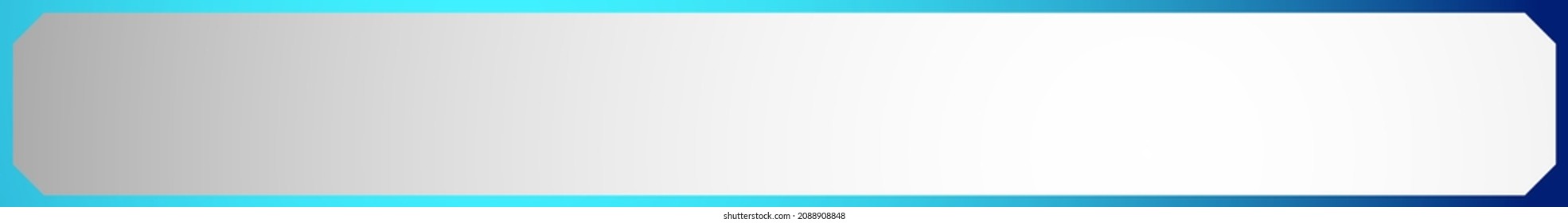 Long, oblong, wide format banner, button plaque and plaquette plate shape