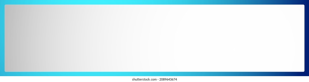 Long, oblong, wide format banner, button plaque and plaquette plate shape