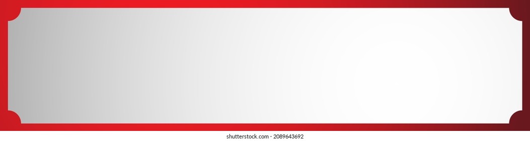 Long, oblong, wide format banner, button plaque and plaquette plate shape