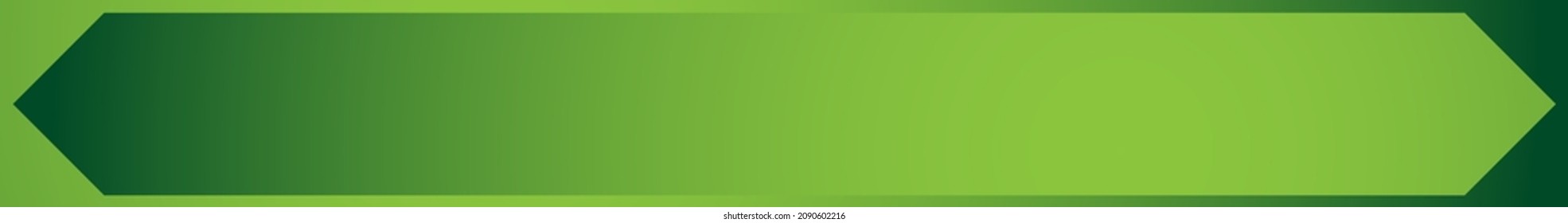 Long, oblong, wide format banner, button plaque and plaquette plate shape