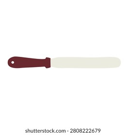 Long offset spatula palette knife for cake icing and baking