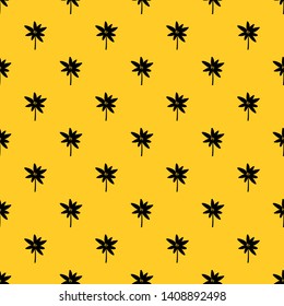 Long palm pattern seamless vector repeat geometric yellow for any design