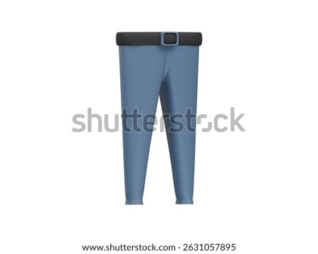  long pant icon 3d illustration render