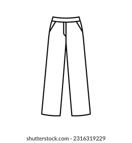 Icono De Pantalones Largos Para Logotipo Y Más