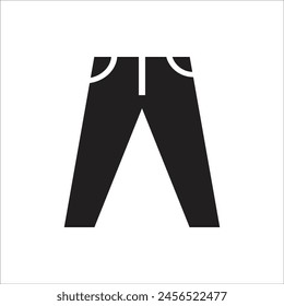 Lange Hosen Vektorgrafik Symbol Linie Vorlage
