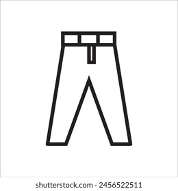 Lange Hosen Vektorgrafik Symbol Linie Vorlage