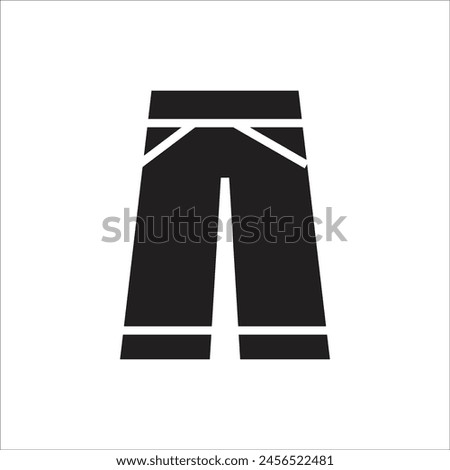 long pants vector icon line template