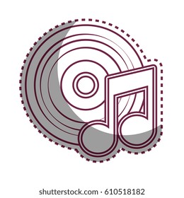 long play disk icon