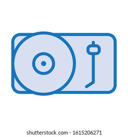 long play player isolated icon vector illustration design