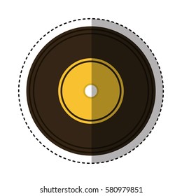 long play retro music icon