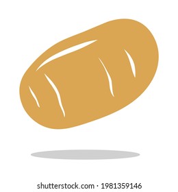 Long potato icon logo vector illustration isolated 