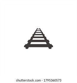 Long Railroad Tracks Logo Design