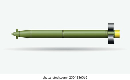 Vektorgrafik Langstreckenflugkörper. Militärwaffen