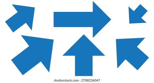 Ícone de setas longas vermelhas. Seta vermelha longa da moda em estilo plano. Design de vetor substituível. Para seus aplicativos, sites e design de interface do usuário ou UX