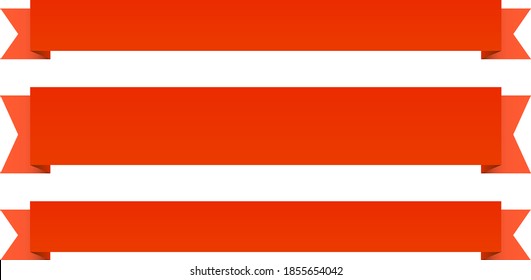 Long Red Tag Ribbon For Promotion Illustration