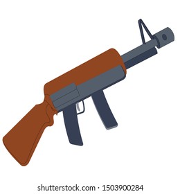 Long Rifle - Cartoon Vector Image