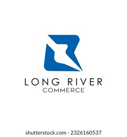 Logotipo de la letra L y R del logotipo de Long River
