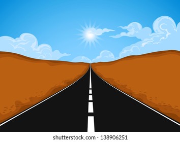 Long road into the countryside