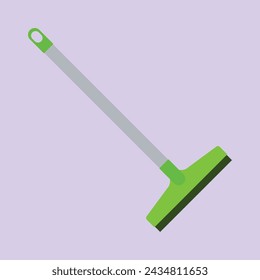 Long Rubber Cleaning Wiper Illustration Icon Vector House Cleaning Wiper vector 