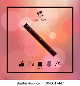 The long ruler icon