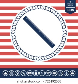 The long ruler icon