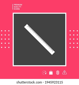 The long ruler icon, elements for your design