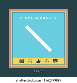 The long ruler icon. Graphic elements for your design