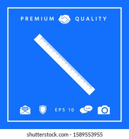 The long ruler icon. Graphic elements for your design
