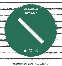 The long ruler icon. Graphic elements for your design