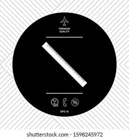 The long ruler icon. Graphic elements for your design
