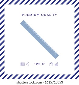 The long ruler icon. Graphic elements for your design