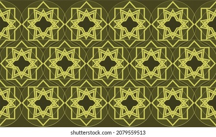 Long seamless background for your textiles. Moroccan patterns style 