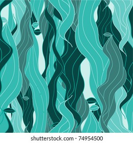  Long seaweed background.