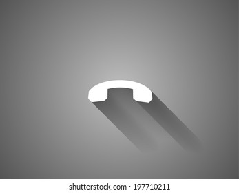 long shadow Call off icon