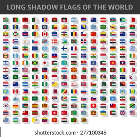 Flags Vector World Stock Vector (Royalty Free) 197734370