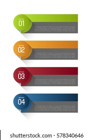 long shadow option banners template