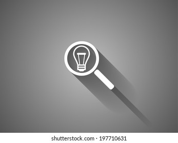 long shadow SEO icon