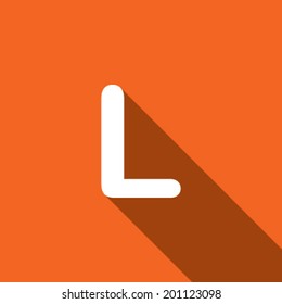 Long Shadow with the shape of the letter  L