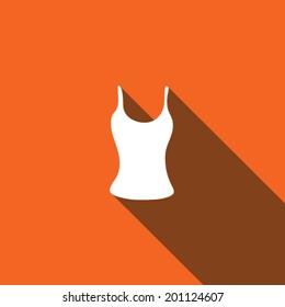 Long Shadow with the shape of a Vest Top