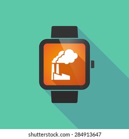 Long shadow smart watch with a factory
