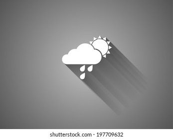 Langschatten-Wettersymbol