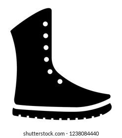 Long shoes solid icon design