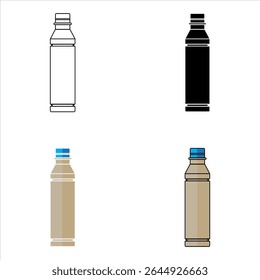 LONG SIZE DRINKING BOTTLE ICON SYMBOL