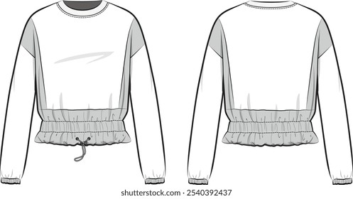 A Long Sleeve crew neck sweatshirt