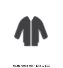 Long sleeve jacket vector icon. filled flat sign for mobile concept and web design. Mens Jacket glyph icon. Symbol, logo illustration. Pixel perfect vector graphics