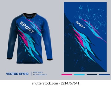 Long Sleeve jersey design. vector illustration design, printable files.