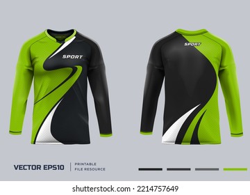 Long Sleeve jersey design. vector illustration design, printable files.